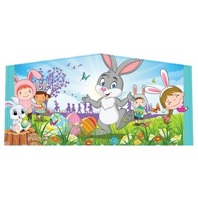 #ad Commercial Inflatable Art Panel Easter Vinyl Banner For 13x13 Bounce Houses
