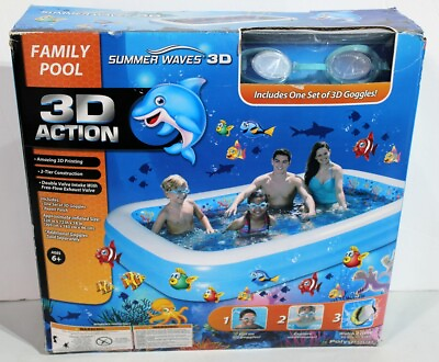 #ad PolyGroup Summer Waves Family Pool 3D Action Brand new in box