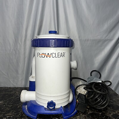 #ad Bestway 58392E Flowclear 2500 GPH Above Ground Swimming Pool Water Filter Pump