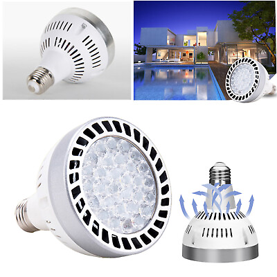 #ad 50W 120V 3500K White Swimming Pool LED Lights underwater light Bulb Replacement