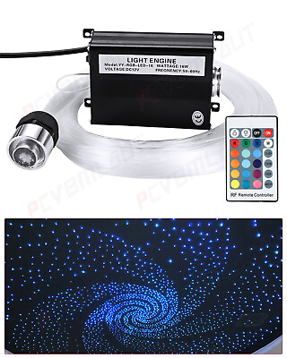 #ad 16W DIY Audio Fiber Optic Star Fairy Light For AUTO Headliner Roof Ceiling Light