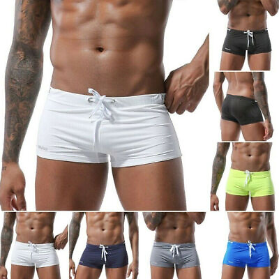 #ad #ad Male#x27;s Summer Surf Beach Swimming Trunks Sexy Boxer Shorts Swimwear Swim Briefs