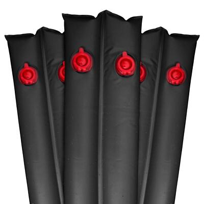 #ad Robelle Water Tubes 10quot;x96quot; Black Deluxe for Winter Swimming Pool Covers 6 Pack