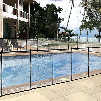 #ad 4 x 72Ft Pool Fence Swimming Safety Fence in Ground Life Saver Fence Portable