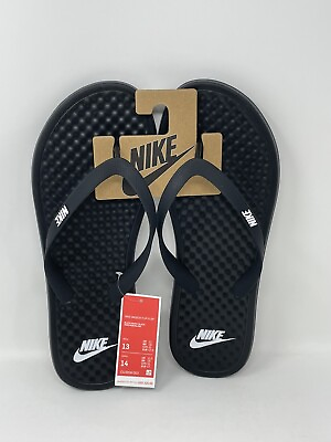 #ad Nike On Deck Thong Flip Flop Black CU3958 002 Men#x27;s NEW