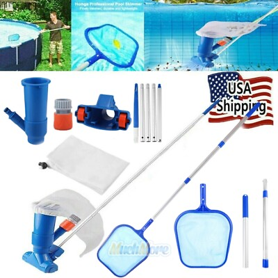 #ad #ad Swimming Pool Spa Suction Vacuum Head Skimmer Cleaning Kit Pond Accessories Tool