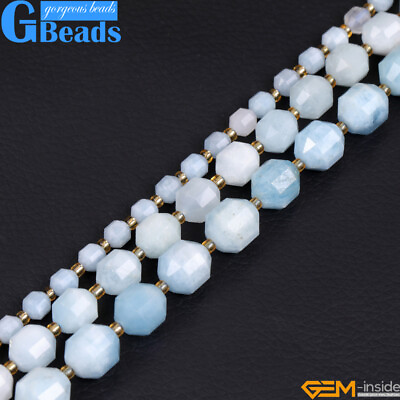 Faceted Bicone Stone Healing Crystal Beads Jewelry Making 15” 6mm 8mm 10mm 12mm