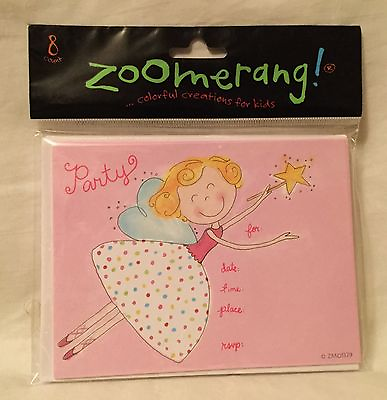 #ad ZOOMERANG Fairy 8 Count Party Invitation amp; Envelope Pack NEW