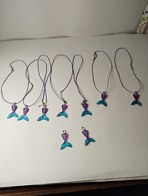 kids mermaid swimming tail Necklace Lot