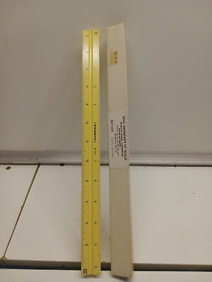 #ad #ad Teledyne Post 12quot; Scale Ruler Engineering Drafting Hardwood Vintage 38CT 670