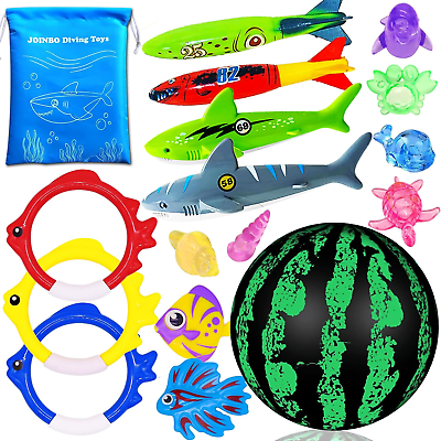 #ad #ad 16Pcs Diving Pool Toys for Kids Ages 3 12Summer Fun Swim Games Sinking SetUnde
