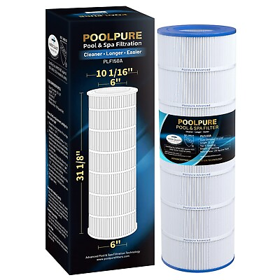 #ad POOLPURE PLF150A Pool Filter Replaces Pentair CC150 CCRP150 PAP150 Ultral C4