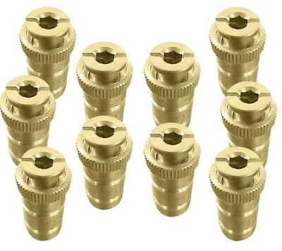#ad Brass Anchor And Insert Screw Set For In Ground Concrete Pool Covers Set of 10