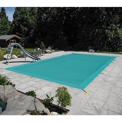 #ad Inground Swimming Pool Cover Rectangle Frame Winter Pool Cover Safety Turquoise