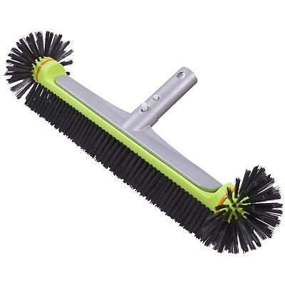 #ad Heavy Duty Pool Brush Head For Inground Above Ground Pools Round Shape