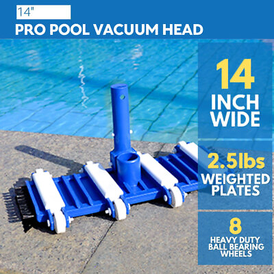 #ad Weighted Swimming Pool Vacuum Brush Head Safe for Vinyl Pools 14 inch
