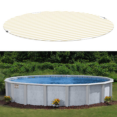 #ad Round Above Ground Pool Covers Graystripe Winter Tarp Covers Home Swimming Pool