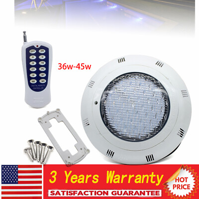 #ad AC12V 45W RGB Swimming LED Pool Lights underwater light IP68 Waterproof Lamp Spa