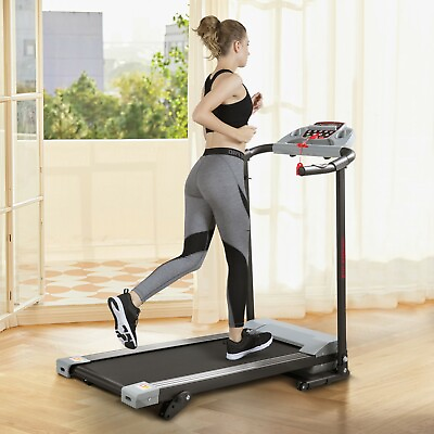 Folding Treadmill Electric Motorized Running Machine Fitness Home w LCD Display