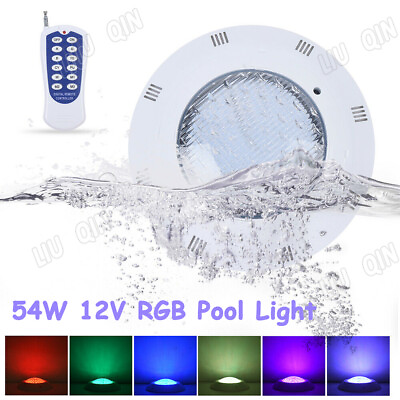Swimming Pool Lights 12V 54W RGB LED Underwater Lamps Waterproof Spa Lights