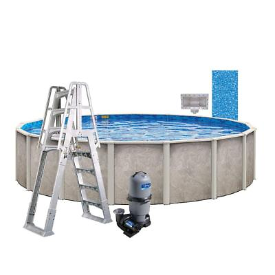 #ad Verona 21#x27; x 54quot; Round Above Ground Pool Package SI2154LES