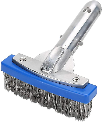 #ad #ad Heavy Duty 5In Pool Brush with Stainless Steel Bristle Wire and Aluminium Handle