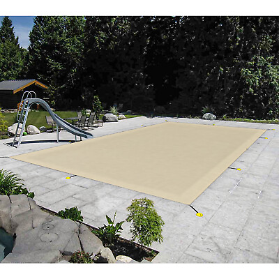 #ad Inground Swimming Pool Cover Rectangle Frame Winter Pool Cover Safety Heavy Duty