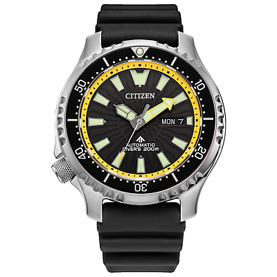 #ad Citizen Men Automatic Promaster Dive Fugu Pufferfish Black Watch 44MM NY0130 08E