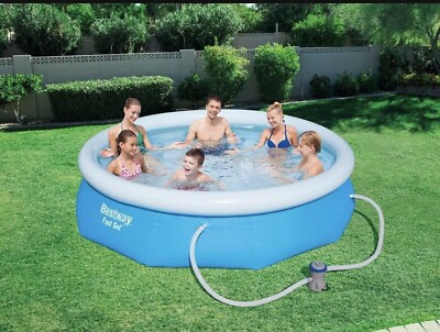 #ad Bestway Fast Set 10 ft x 30 inch Swimming Pool Set Fast Shipping