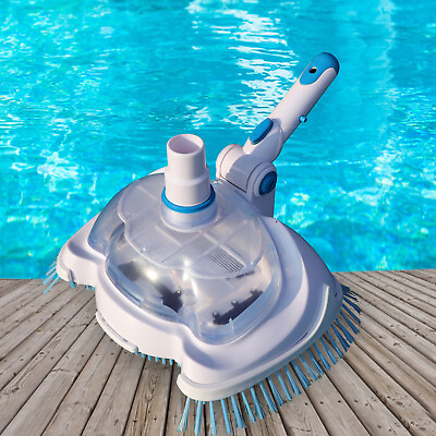 #ad #ad Swimming Pool Vacuum Brush Suction Head Cleaner Manual Cleaning Portable Tool