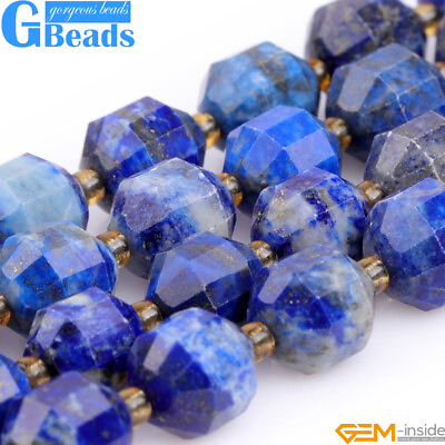 Natural Faceted Gemstone Bicone Beads Jewelry Making Bulk 15quot; 8mm 10mm 12mm