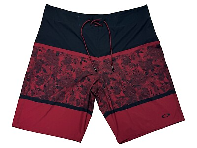 #ad #ad Oakley Performance Fit Red Logo Board Shorts Swimming Trunks Mens 38