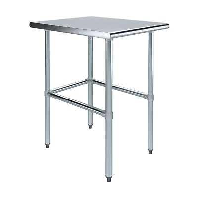 #ad 30 in. x 24 in. Open Base Stainless Steel Work Table Residential amp; Commercial