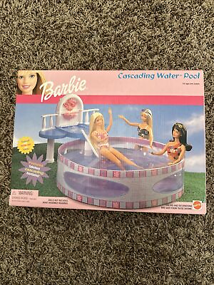 #ad #ad Vintage Mattell Barbie Cascading Water Pool 2001 New Complete Factory Sealed