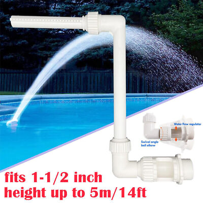 US Swimming Pool Fountain Spray For Intex Above Ground In Ground Waterfall Spray