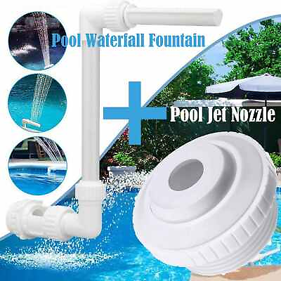 For Intex Swimming Pool Waterfall Fountain with 1.5 Inch Threaded Return Fitting