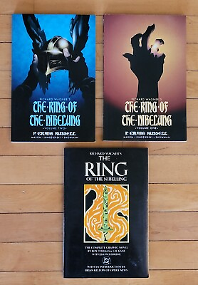 #ad THREE TRADE PAPERBACKS THE RING OF THE NIBELUNG BY DC AND DARK HORSE