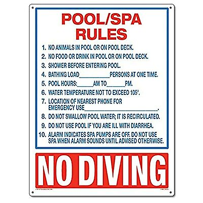 #ad #ad Poolmaster Sign for Residential or Commercial Swimming Pools and Spas Pool Sp
