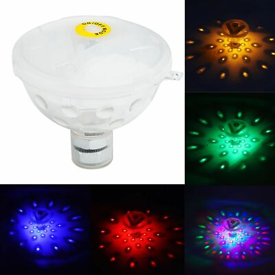 #ad Floating Underwater LED Disco Light Glow Show Swimming Pool Hot Tub Spa Lamp