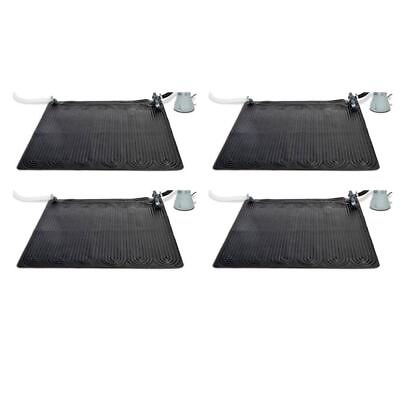 #ad Intex Pool Heaters 47.25quot; Solar Mat Above Ground Eco Friendly Black 4 Pack