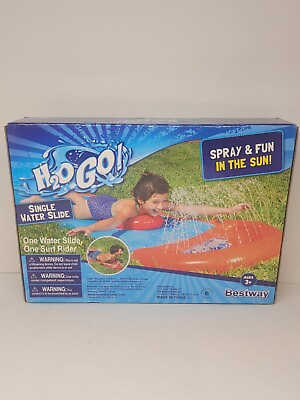 #ad Bestway H20 GO Single Water Slide* Drench Pool* 18 Feet*New*Free Shipping
