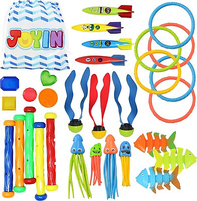 #ad Syncfun 30 Pcs Diving Pool Toys for Kids Jumbo Set Pool Games fun in summer Gift