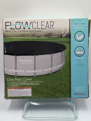 #ad Bestway Flowclear 16 Foot Above Ground Pool Cover NEW IN BOX