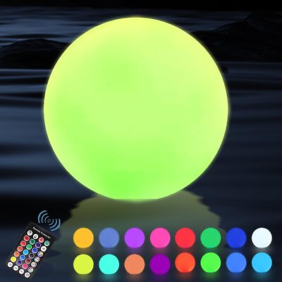 #ad Floating Pool Lights Orb Light That Float Upgraded IP68 Waterproof Recharg...
