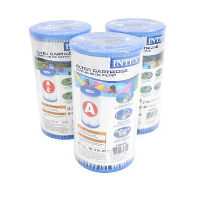 #ad #ad Intex Type A or C Filter Cartridge for Above Ground Swimming Pool Pumps 3 Pack