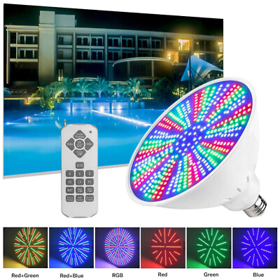 RGB LED Color Changing Underwater Swimming Inground Pool Light Bulb Remote
