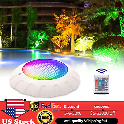 #ad IP68 Waterproof 38W 12v LED Pool Lights Underwater RGB Swimming light Lamp SPA