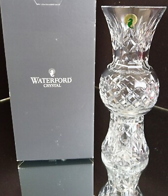 #ad Waterford Lead Crystal Madeline Bud 10quot; Vase Original Vintage Ireland