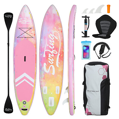 #ad 11ft Inflatable Stand Up Paddle Board SUP Surfboard Complete Kit w Seat Pump