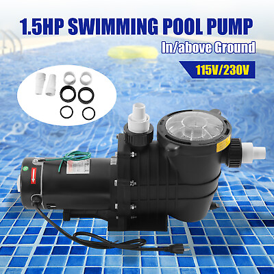 #ad #ad 1.5HP Powerful Self Priming in Above Ground Swimming Pool Pump w Strainer Basket